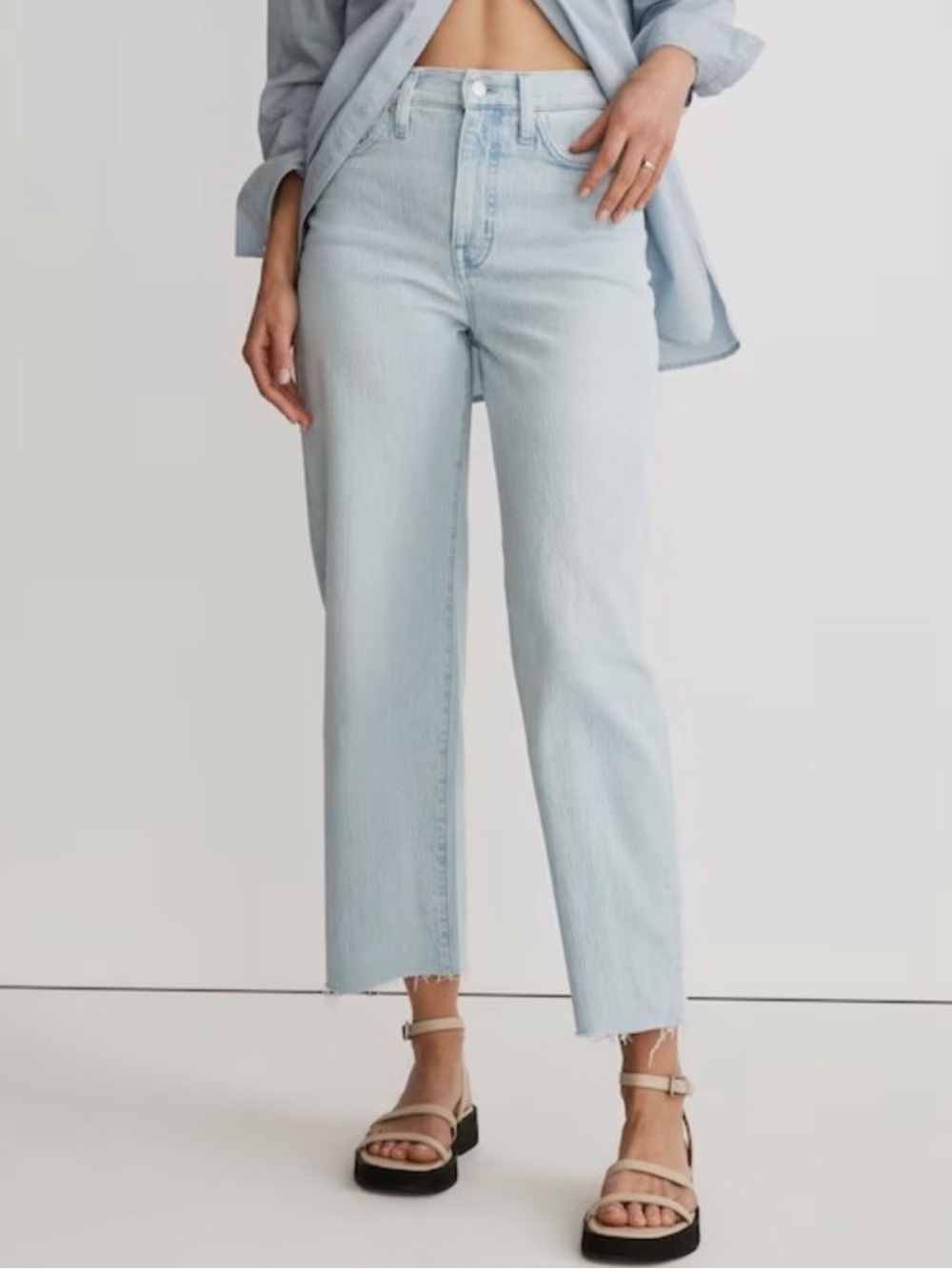 Madewell // The Perfect Vintage Wide-Leg Crop Jean